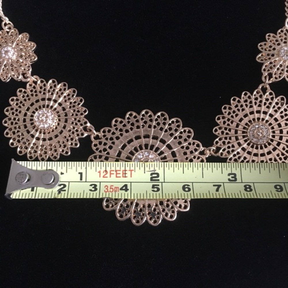 Gold Tone Boho Choker Necklace - Picture 4 of 7